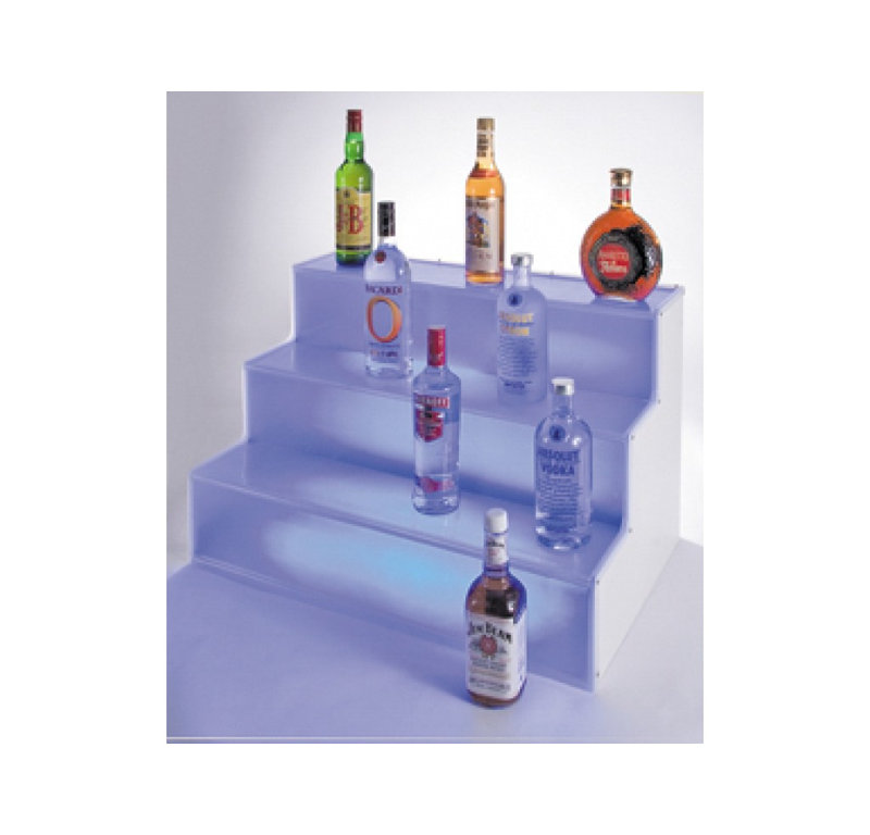 Frost Lit Step Bottle Display