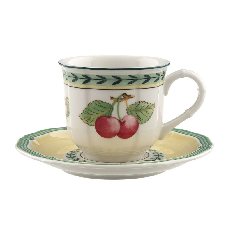 Villeroy & Boch French Garden 11.75 oz. Fleur Breakfast Cup, 3.25 fl.oz