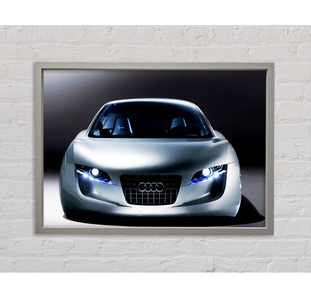 Audi Sleek Machine Silber - Einzelner Bilderrahmen Kunstdrucke auf Leinwand