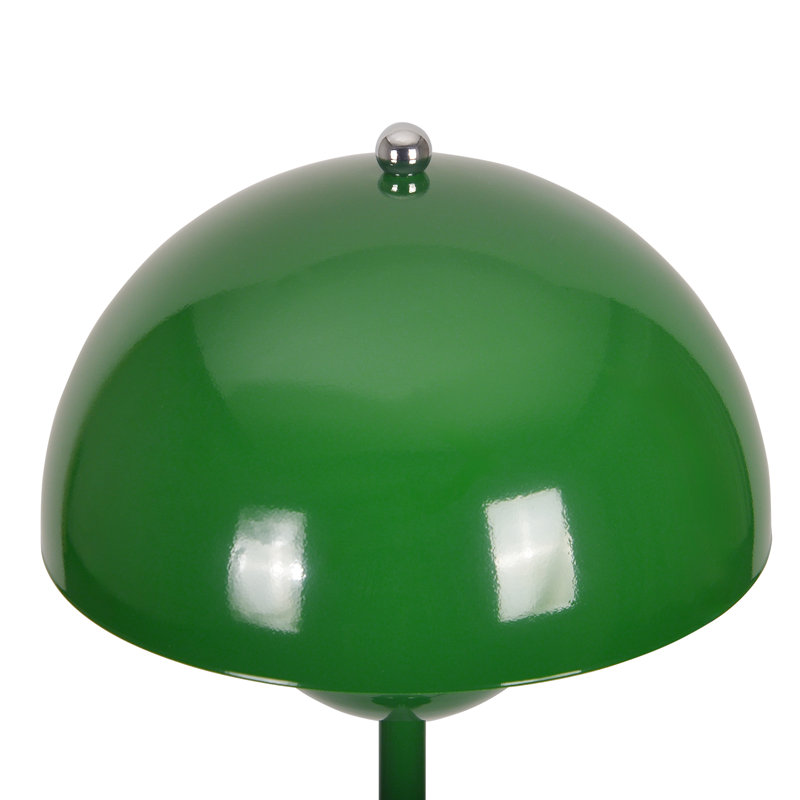 Brunilde Adjustable Metal Table Lamp, Green, Green