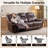Jepum 86.6" W Top-Grain Genuine Leather Sofa-1441828357