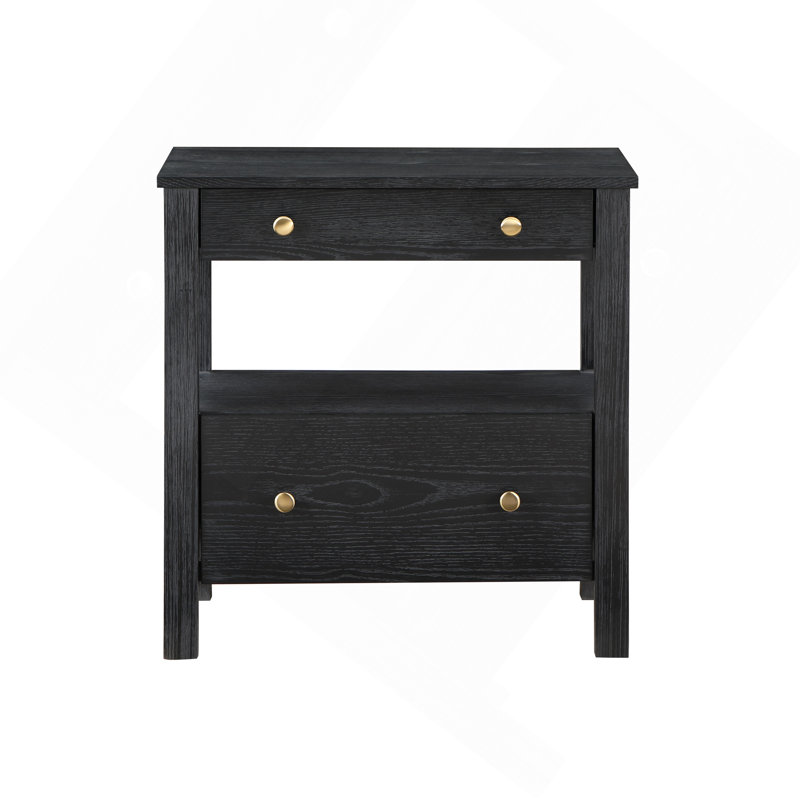 Table de chevet 2 tiroirs