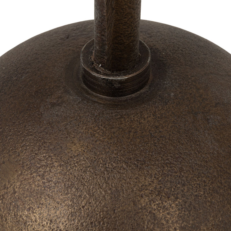 Table d'appoint ronde en marbre avec base sculpturale