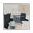 Abstract Wall Art - Framed Textured Hand Painted Canvas - Modern Square Wall Decor for Living Room, Bedroom, or Office, 40"