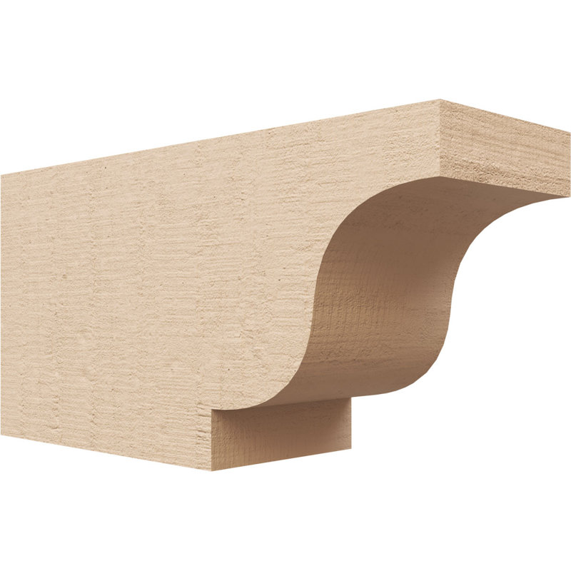 Queue de chevron Newport Timberthane en cèdre brut, l 4 po x H 6 po x L 12 po, brun clair, H 6 po x l 12 po x P 4 po