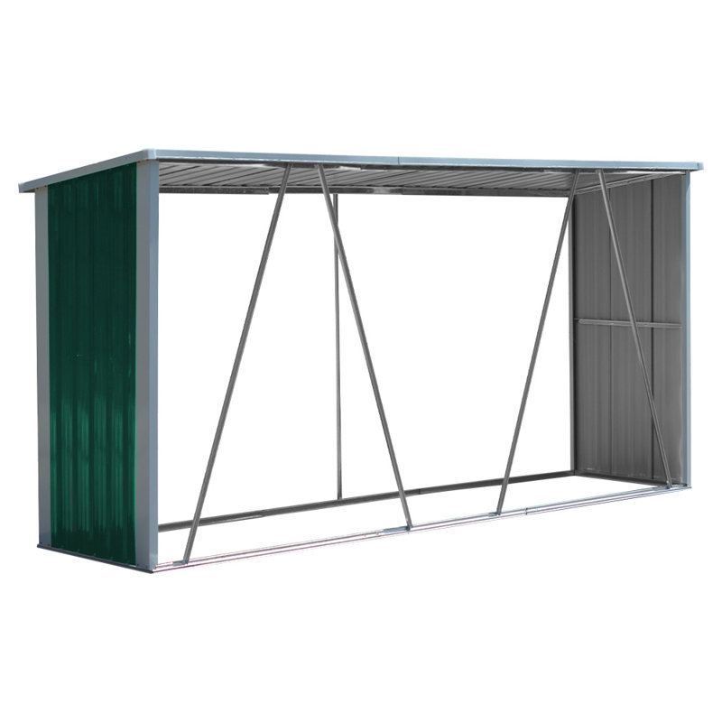327cm W x 77cm D Metal Log Store