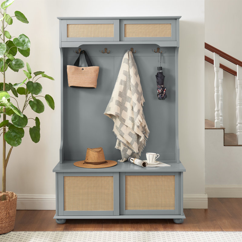 Étagère à vêtements pour vestibule, Gris