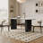 Simple Rectangular Rock Slab Dining Table Sets-107506706