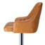 Ensemble de 4 tabourets de bar Aryelle, tabourets réglables à hauteur de comptoir avec dossier et accoudoirs, chaises de bar pivotantes modernes avec repose-pieds, tabourets de cuisine en polyuréthane revêtus d'îlot de cuisine, brun-1058920762-1058920764