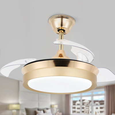 Gerede 36" Integrated LED Retractable Ceiling Fan