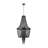 6-light Empire Graphite Tassel Chains Chandelier