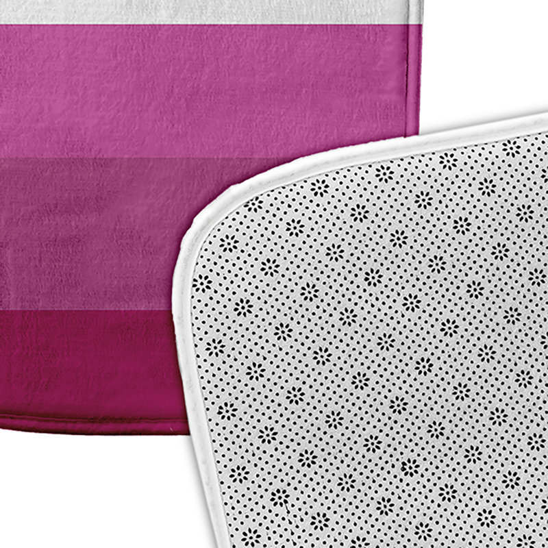 Tapis de bain Samoni, Orange / rose vif