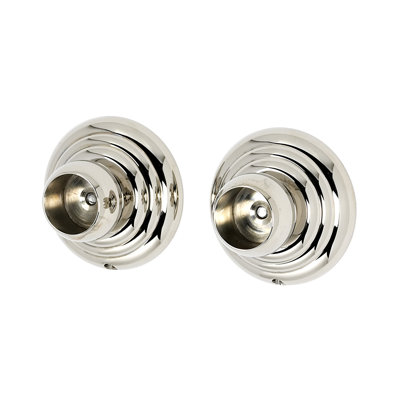 Stimson Shower Rod Brackets with Brass Construction