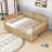 Wood Daybed with 2 Storage Drawers-303299490-303299489