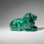 Genuine Polished Malachite Lion Carving (4.2 lbs)