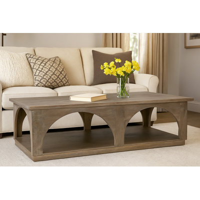 Denning Solid Wood Coffee Table In North Creek Brown
