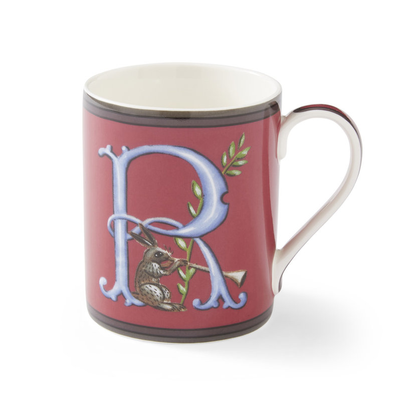 Kit Kemp, Alphabet - Mug A-Z, R, Red