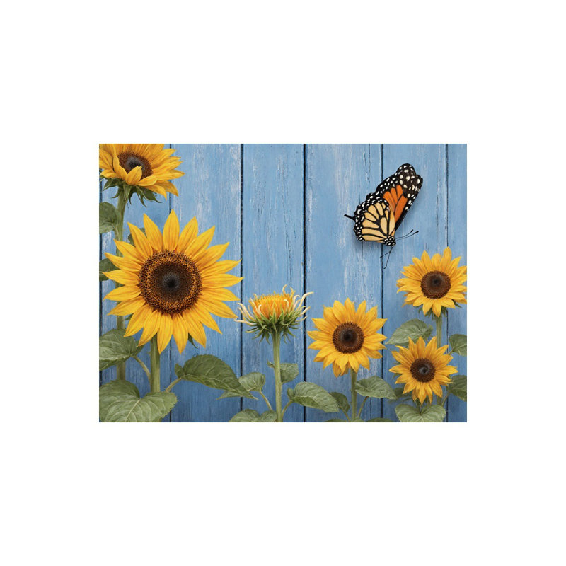 Tapis de bain jaune vif tournesol, 36 x 24