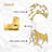 I Love You Heart Modern Abstract Wall Accent Sculpture Hanging Decoration Metal Wall Decor-124839981-124839982