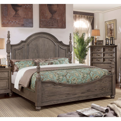 Kunkel Solid Wood Panel Bed