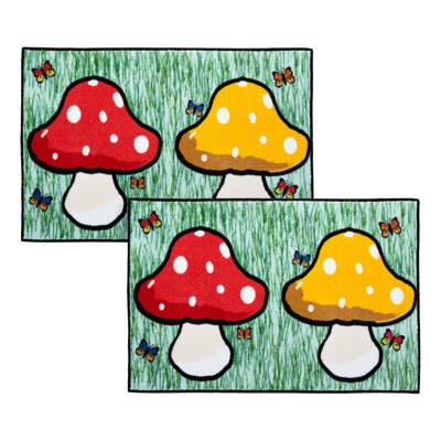 Buddy Time Kids Rugs (Mushroom & Mushroom)