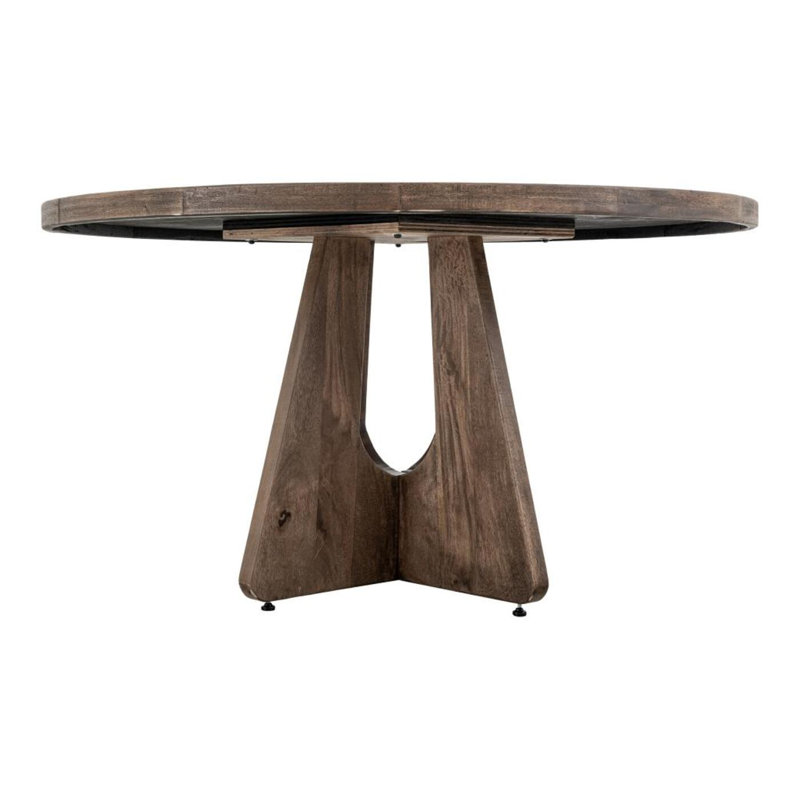 Natural Teca, 55" Dining Table, 29.75" H x 55" W x 55" D, Natural Teca