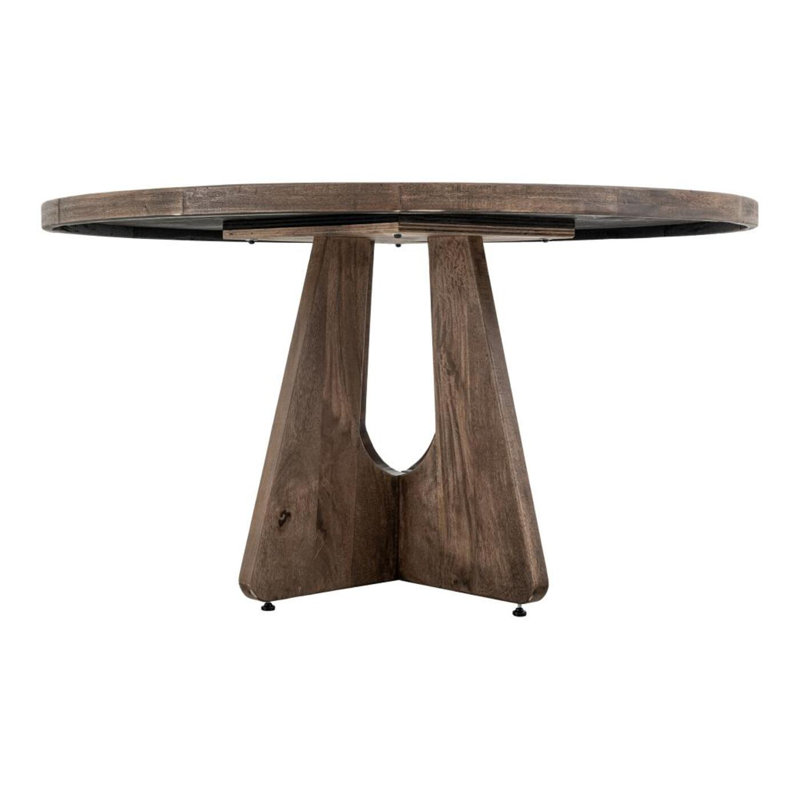 Table de salle à manger Natural Teca, 47 po, H 29,75 po x l 47 po x P 47 po, Teca naturel
