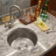 Brightwork 15-Inch Hand Hammered Round Stainless Steel Bar Sink-100760441