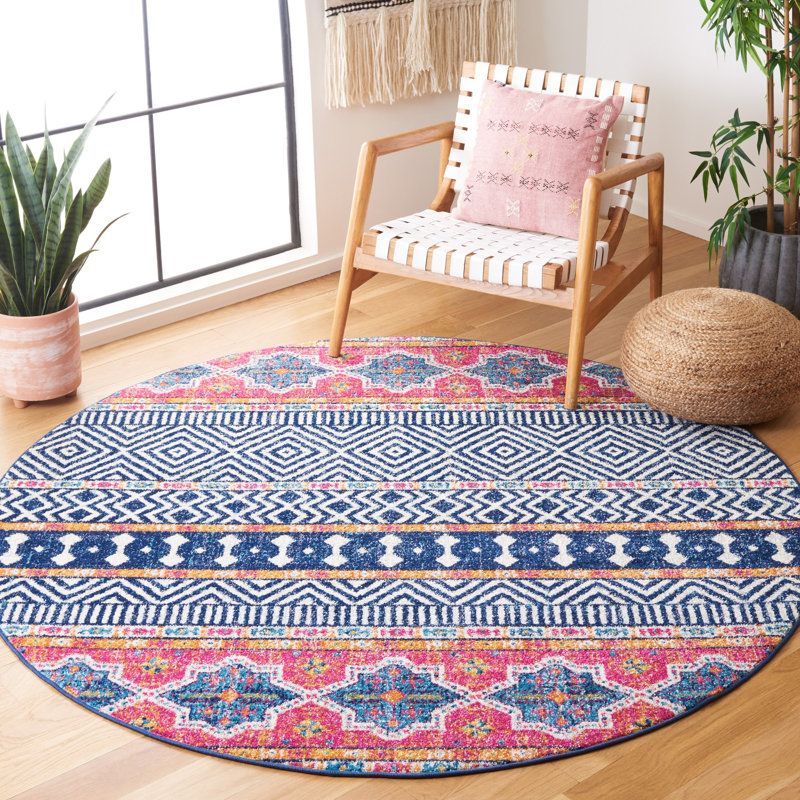 Dishant Performance Southwestern Rug, Round 6'7"