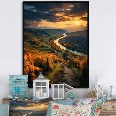 " Forest Autumn In The Usa I " Mixed Media Print