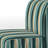 Serene Stripes - Upholstered Striped & Pattern Accent Slipper Chair
