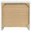 Table de chevet blanche 2 tiroirs ultrabrillante