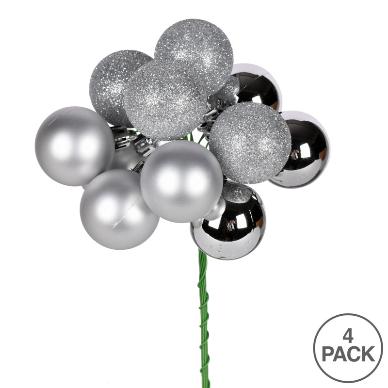 Solid Holiday Shaped Ornament, Silver
