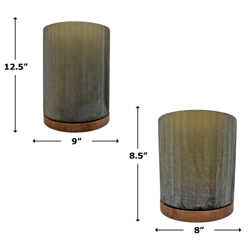 Nestore Glass Table Vase - Set of 2