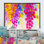 «Colorfull Blooming Flowers Composition III», reproduction sur toile flottante