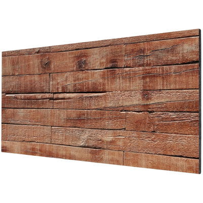 Paquet de 8 panneaux muraux en faux bois 3D, panneaux de polyuréthane légers pour murs décoratifs intérieurs et extérieurs, résistants à l'eau, 4 pi x 2 pi, couverture 61,8 pieds carrés, 0,6 po d'épaisseur, café