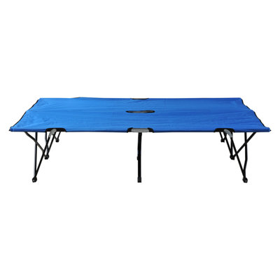 Lit de camp double pliant pour 2 adultes Outsunny