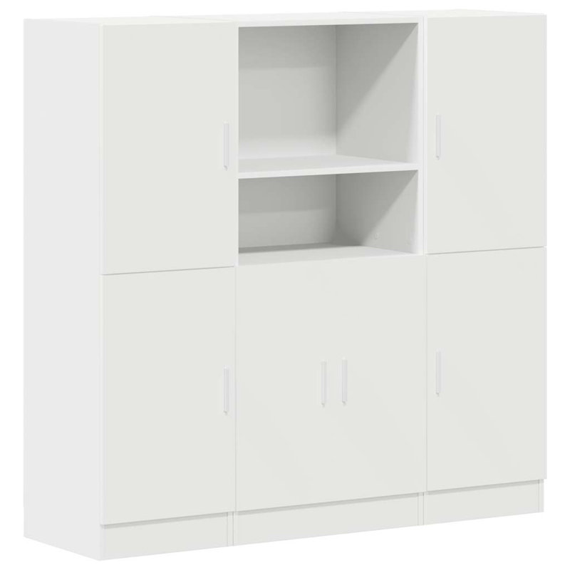 2 131.5cm Kitchen Pantry, White