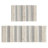 Woven Texture Stripe Bath Rug 22X58"