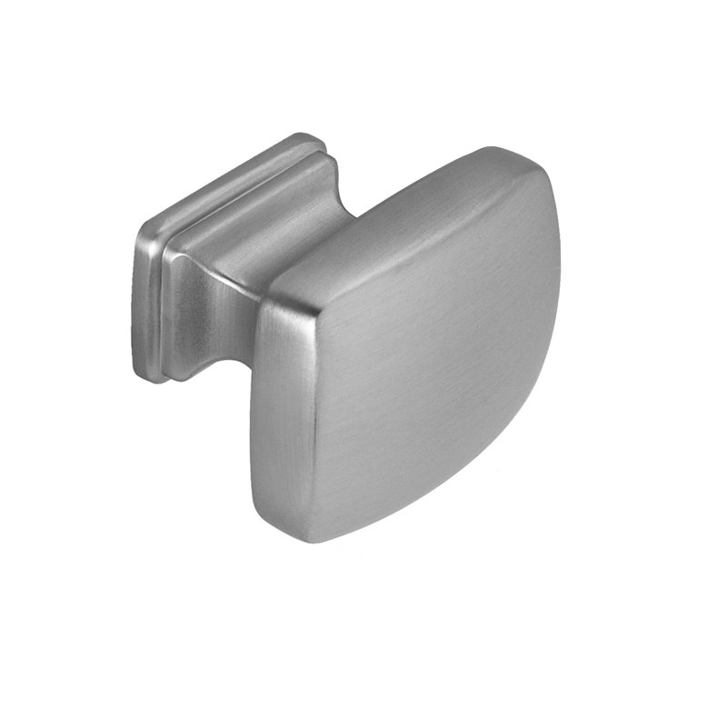 Poignée rectangulaire en nickel satiné de 1 1/4 po Grayson, Nickel satiné