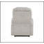 Fauteuil inclinable en chenille gris clair avec lève-personne électrique, massage et rembourrage en mousse confortable pour une détente ultime