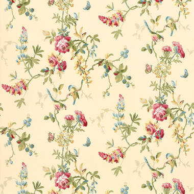 Schumacher Indian Arbre Floral Wallpaper Roll