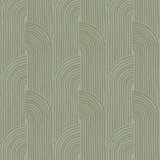 Woven Arcs - Golden Blue Wallpaper