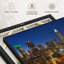 " Charlotte Night Skyline Wall Art "-366021372