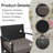 Adaleine 2-Person Patio Bistro Rattan Chair & Table Set with Cushions-1447022656
