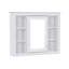 Armoire à pharmacie, armoire de rangement murale pour salle de bain, armoire murale moderne avec miroir, armoire à miroir avec 6 tablettes ouvertes, meuble-lavabo non inclus-1209950061