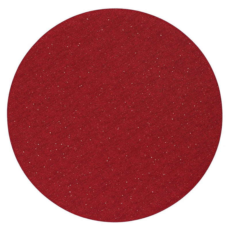 Gem Vinyl Round Placemats, Ruby