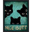 «Nice Bout Bathroom Decor Sneaky Black Cats Peeking» sur papier-98299134-98299129