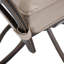 Chaise de patio pivotante avec coussin-60219949