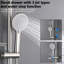 Système de douche avec grande pomme de pluie de 10 po et poche - Construction en nickel brossé double expérience de détente